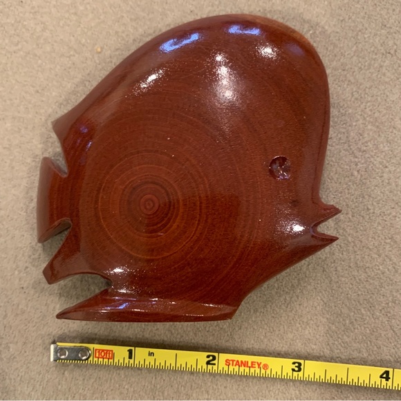 New Medford Mahogany Creations Genuine Barbados Mahogany Wood FISH and SAILBOAT - Picture 7 of 16